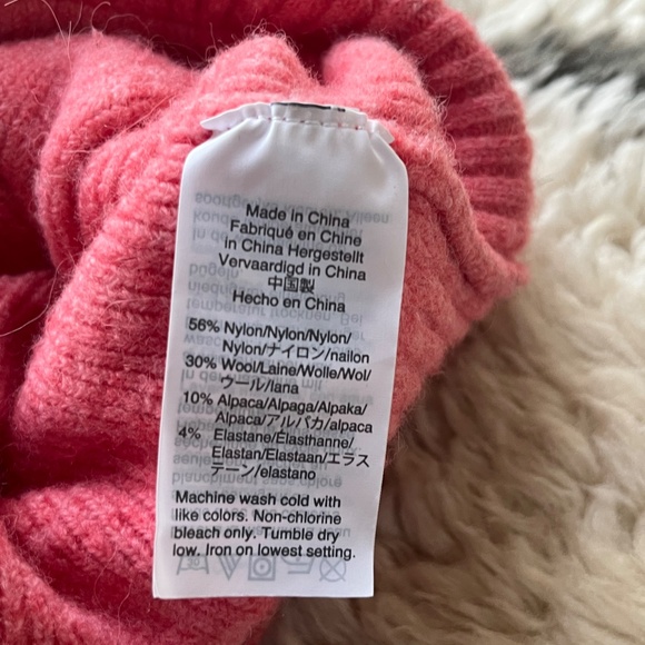 J.Crew Long Wool-Blend Cardigan – Bright Pink – XS - Picture 4 of 5